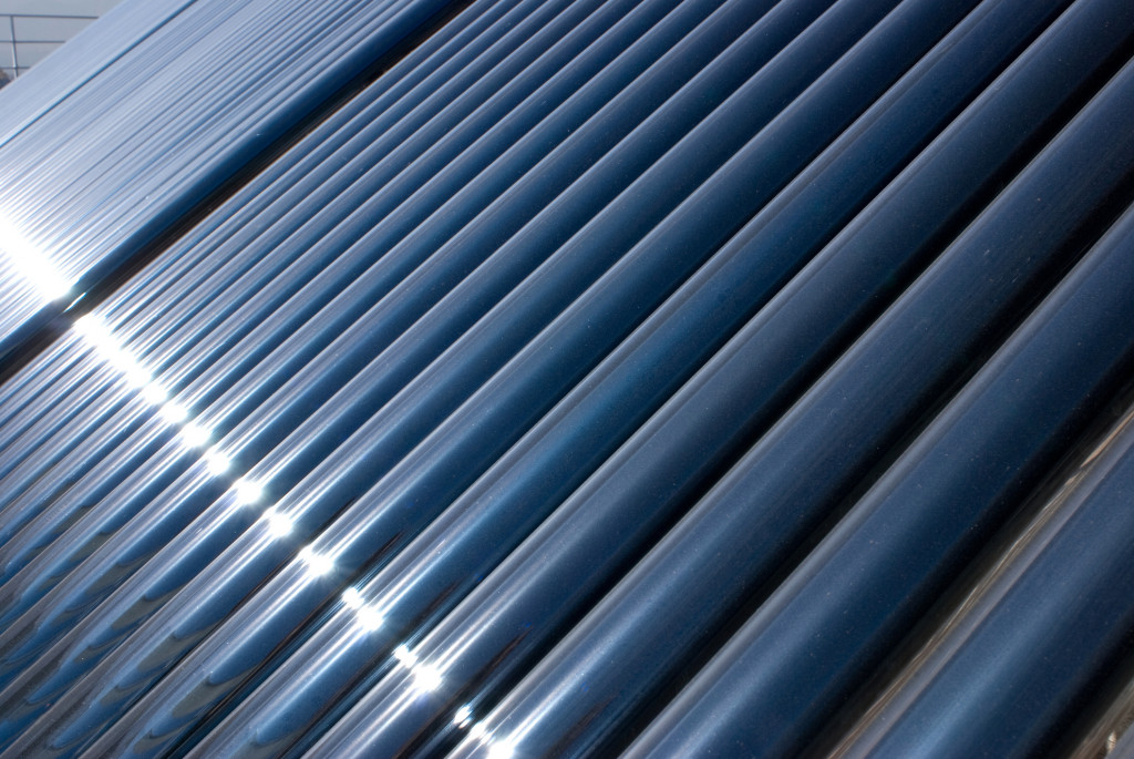 solar energy – close up of tubes